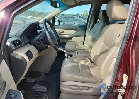 2012 Honda Odyssey Exl z USA, uszkodzony, nr VIN 5FNRL5H62CB112499